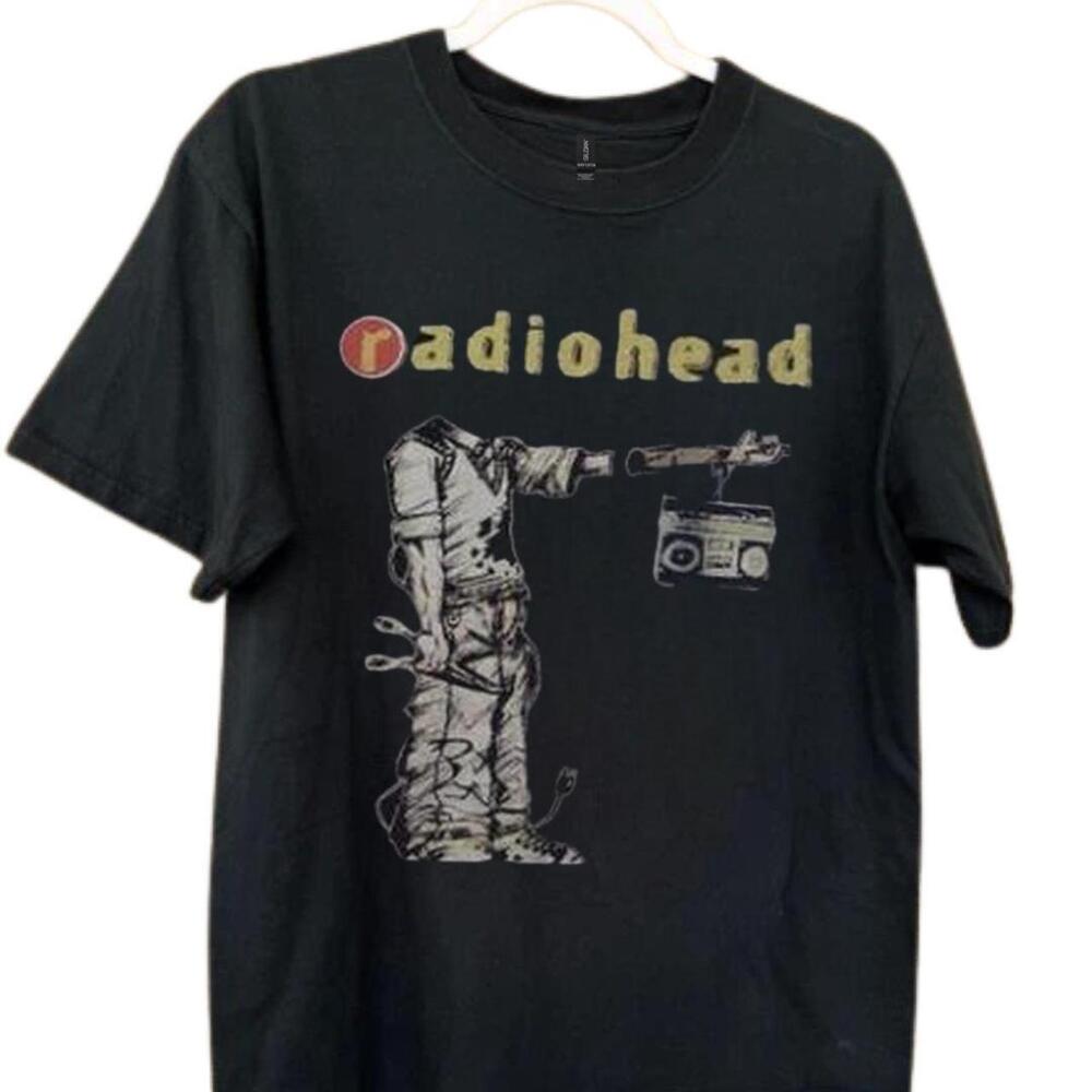 Radiohead Black Cotton Band Tee